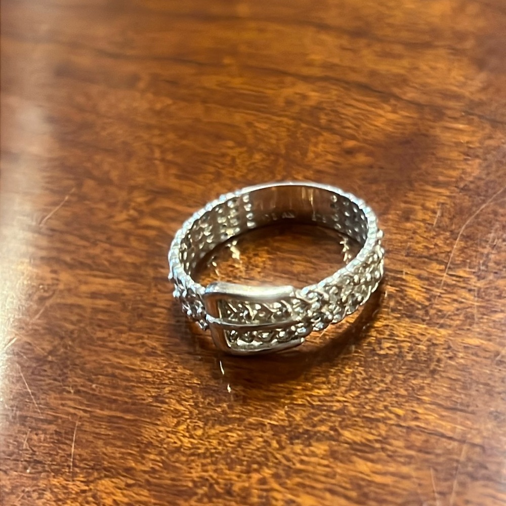 Authentic Sterling Silver Coach Buckle Ring